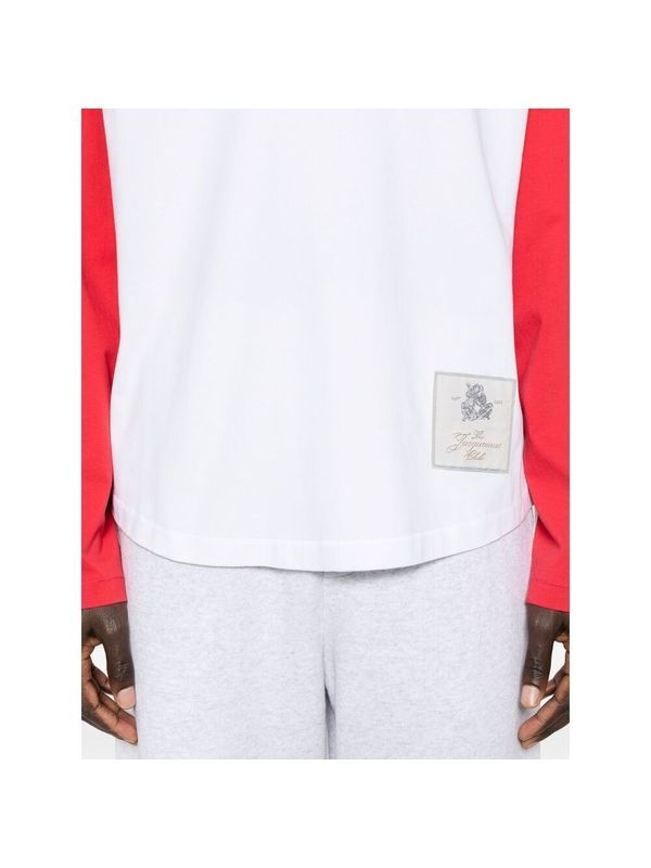 Back Logo Print Sleeve Contrast Longsleeve