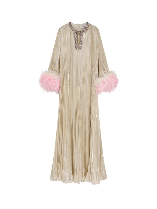 Self-Portrait Beige Long Dress