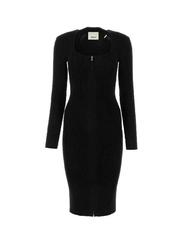 Zael Zipper Wool Dress