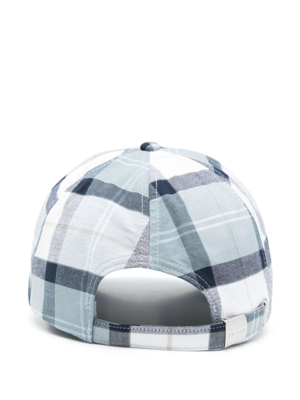 Tartan Check Cotton Ball Cap