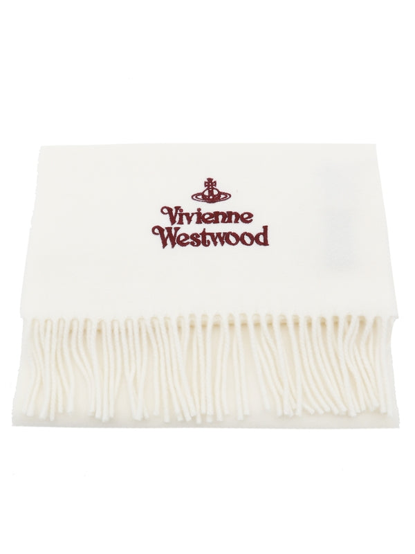 Vivienne Westwood White Wool Mufflers