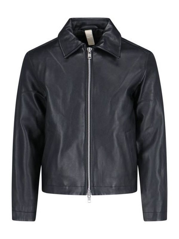 Leather Zip-up Jacket