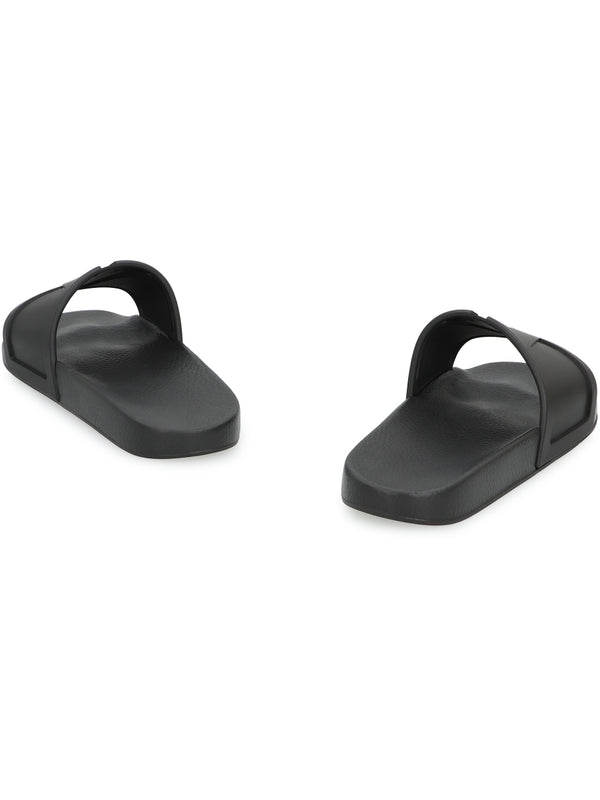 Valentino Black Slides