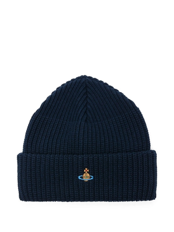 Vivienne Westwood Navy Beanies