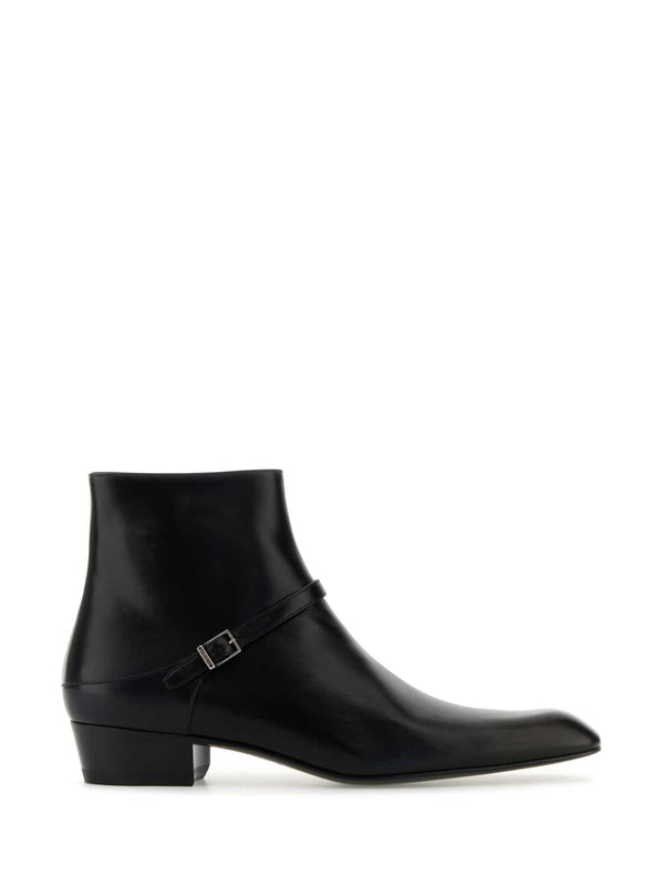 Saint Laurent Black Ankle Boots
