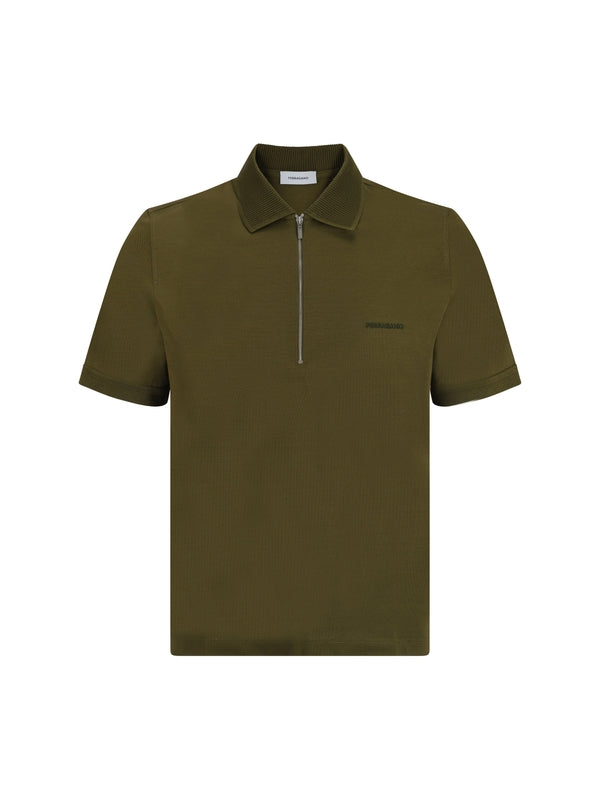 FERRAGAMO - Chest Logo Cotton Polo Shirt - Jente