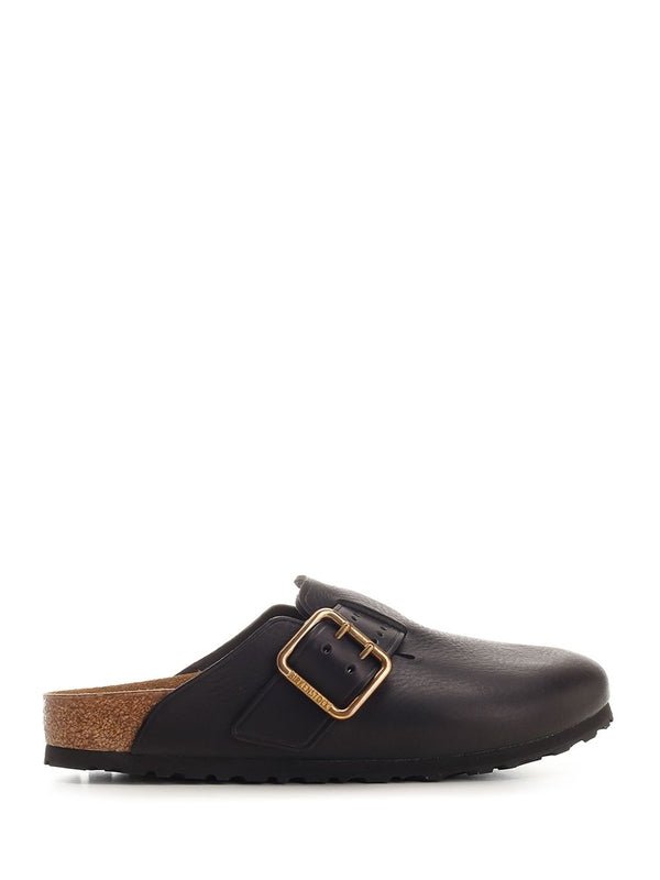 波士顿皮革凉鞋