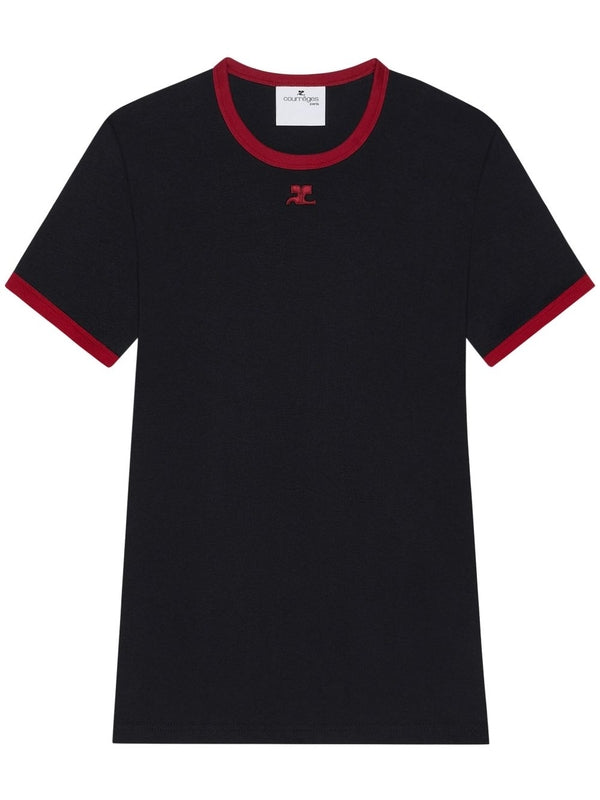 Logo Patch Cotton Short Sleeve T-Shirt