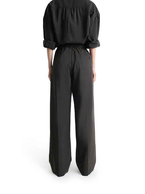 Belt Detail Silk Blend Wide
  Pants