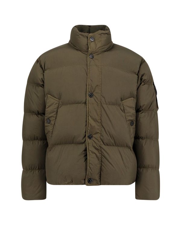 Wappen Patch Nylon Hooded Padded Jacket