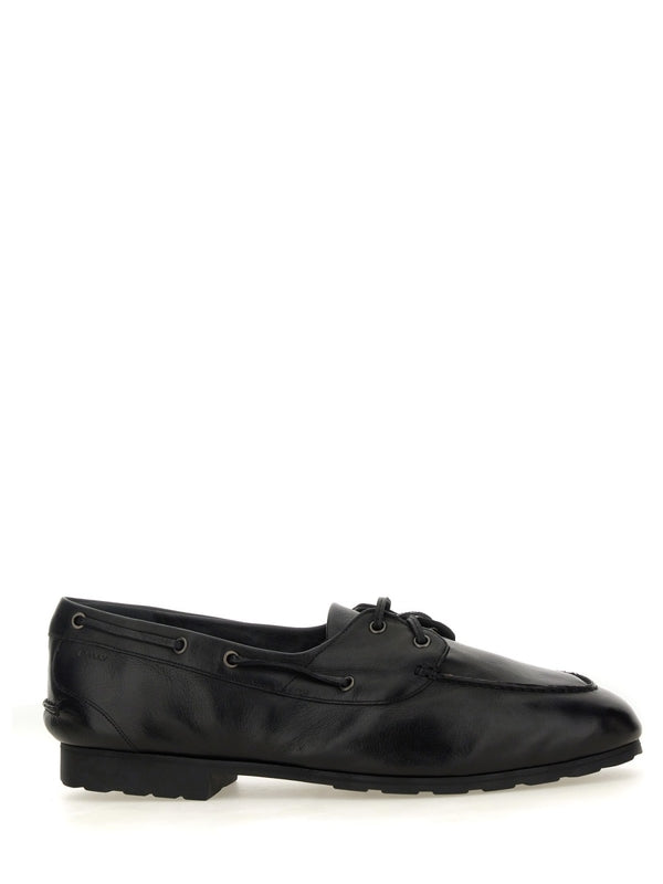 Bally Black Boat Shoes
