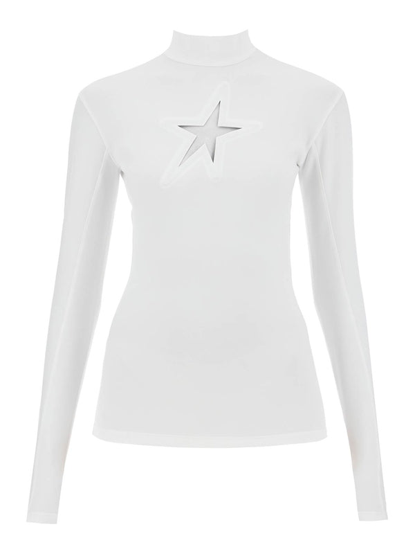 Star Cutout Long Sleeve Top