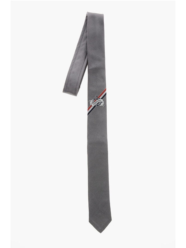 Thom Browne Grey Neck Ties