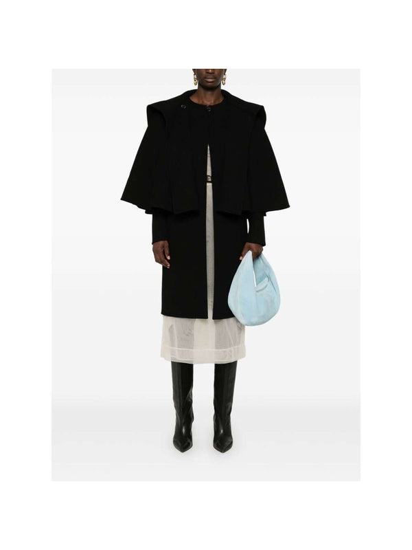 Wool Cashmere Cape Coat