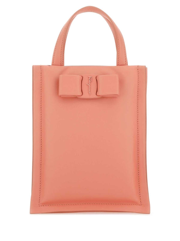 Viva Bow Decoration Leather Mini Tote Bag