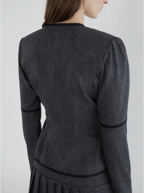 Lee Wrap Button Grey Jacket