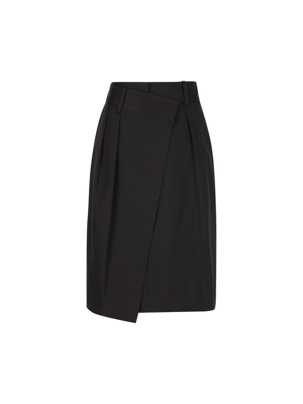 Logo Label Wrap Skirt