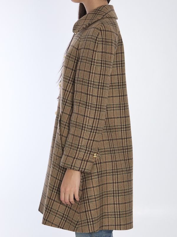 Victoire Check Wool Coat