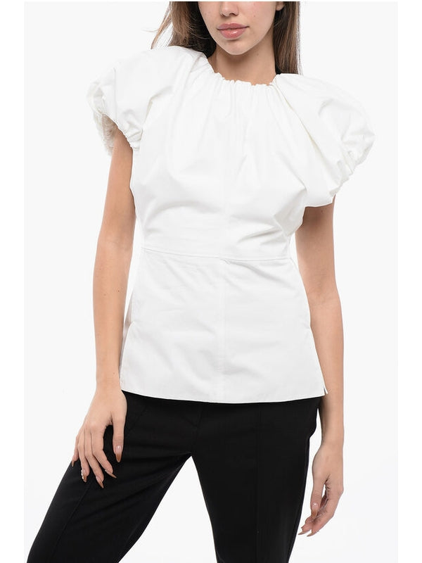 White Puff Sleeve Blouse