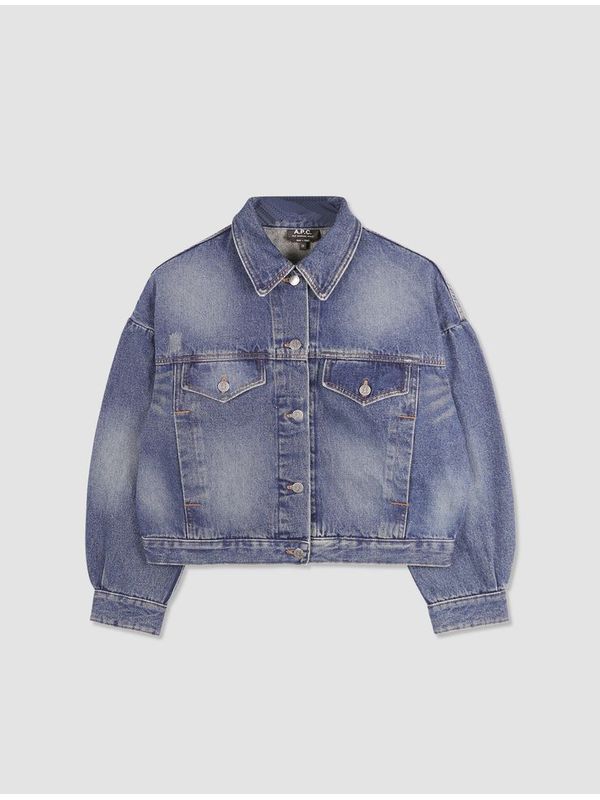 Cally Puff Denim Trucker Jacket