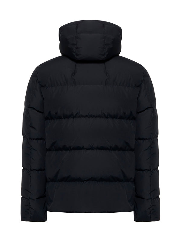 Black Hooded Padded Jacket