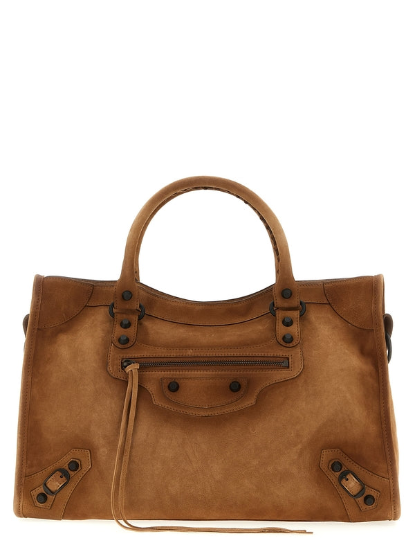 Balenciaga Le Cagole Suede Medium Tote Bag