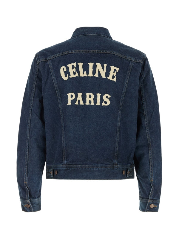 Back Logo Patch Trucker Jacket