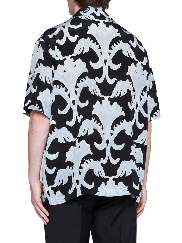 Allover Printing Silk Shirt