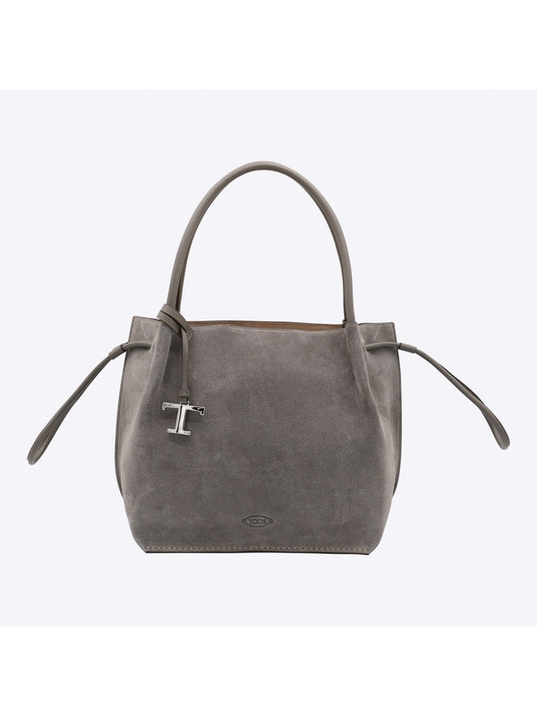 Tod'S Grey Tote Bags