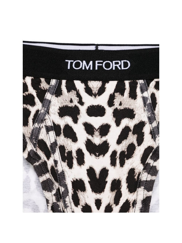 Logo Band Leopard Printing
  Underwear