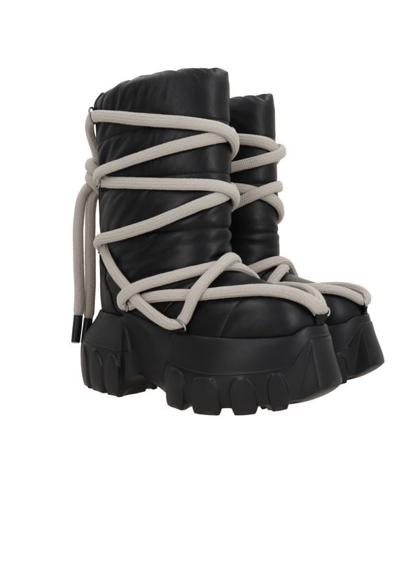 Rick Owens Black Middle Boots