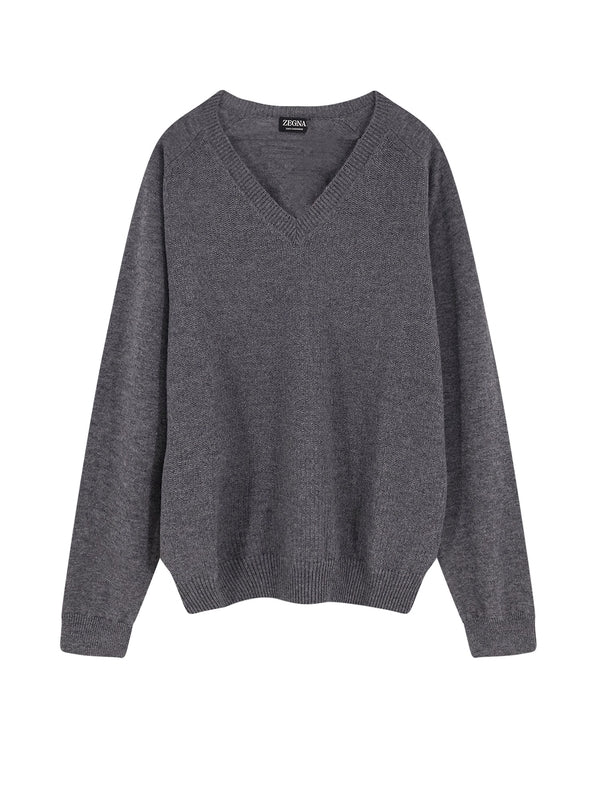 Z Zegna Grey Knitted