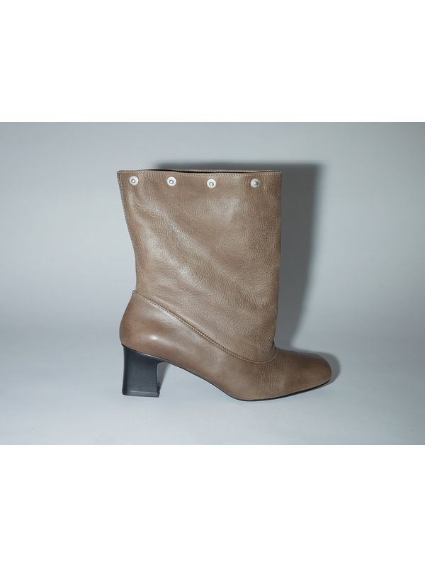 Jolie Snap Button Leather High Boots