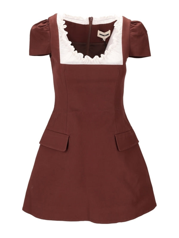 shushu/tong Brown Mini Dress