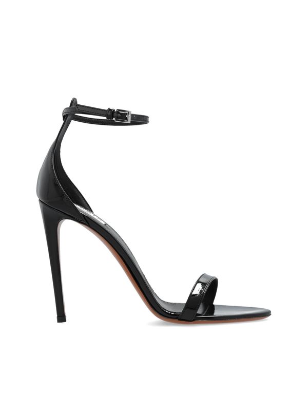 Ankle Strap
  Leather Sandal Heels