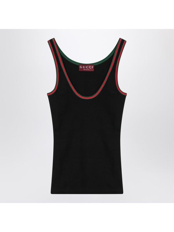 Web Detail Sleeveless Top