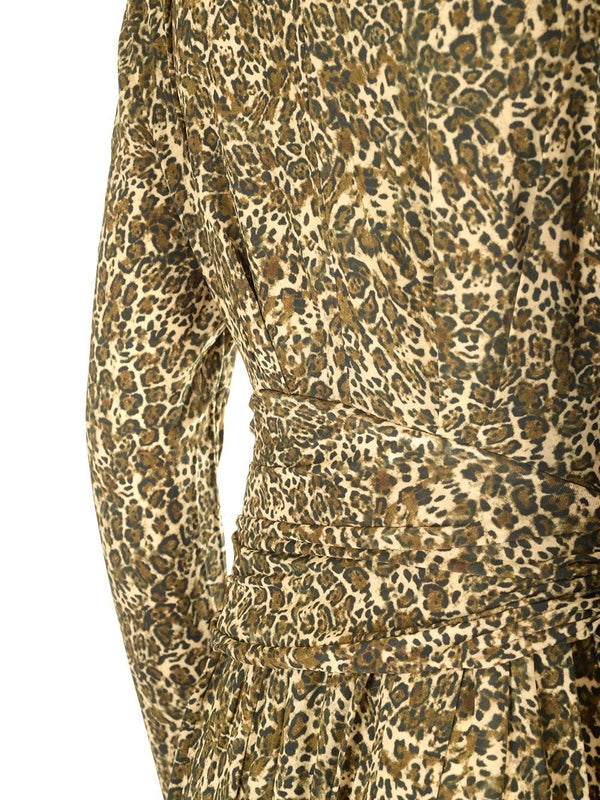 Zeidi Leopard Midi Dress