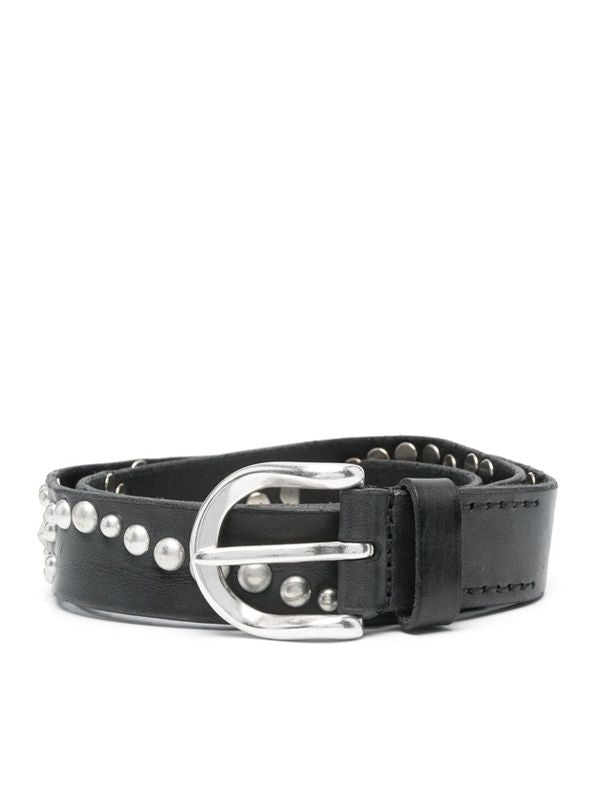 Studded Leather Belt