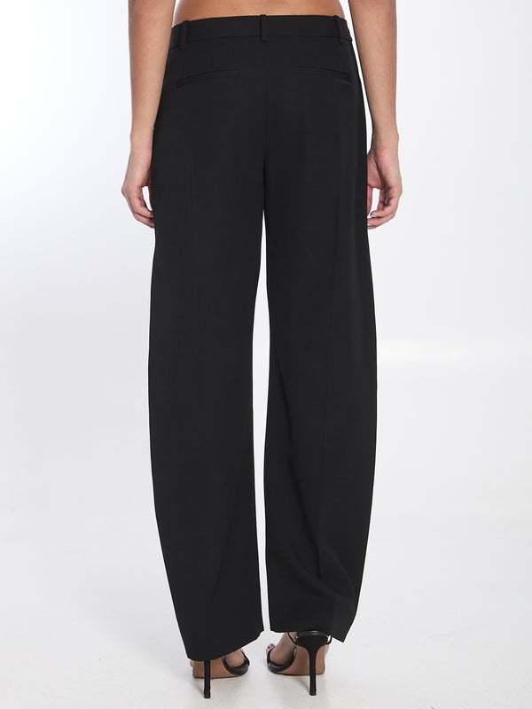 Black Wool Tailored Pants