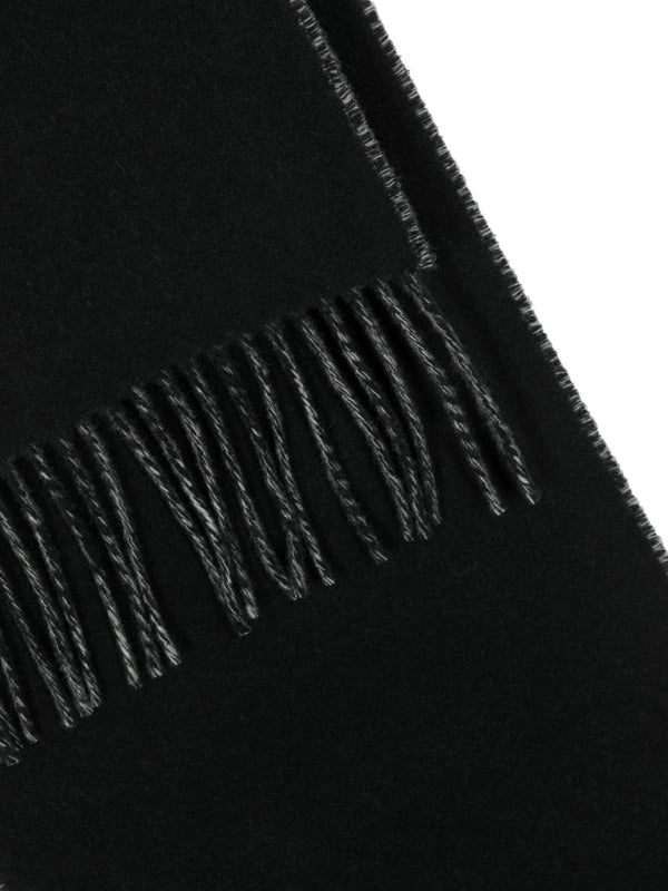 Logo Fringe Wool Muffler