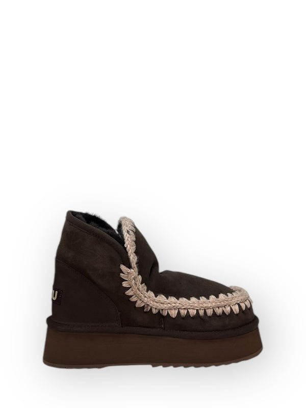 Eskimo Mini Platform Leather Ankle Boots