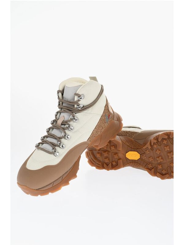 Roa White Lace-Up Boots