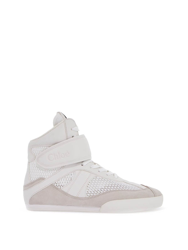 Kick Suede Panel Velcro High-Top Sneakers