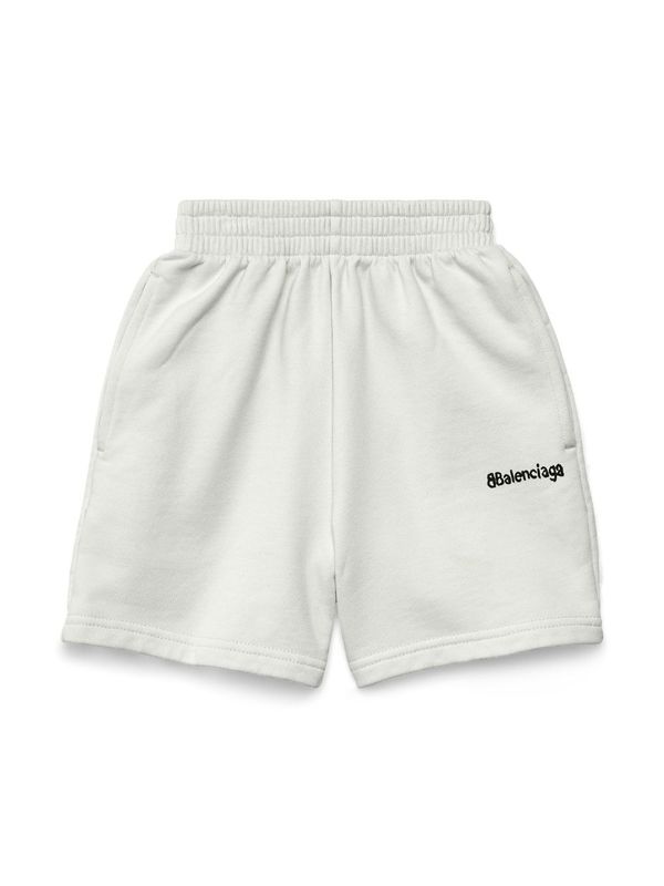 Logo Printed Cotton Shorts