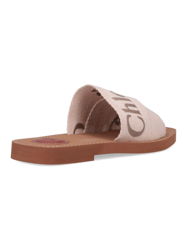 Woody Logo Strap Sandal Mule