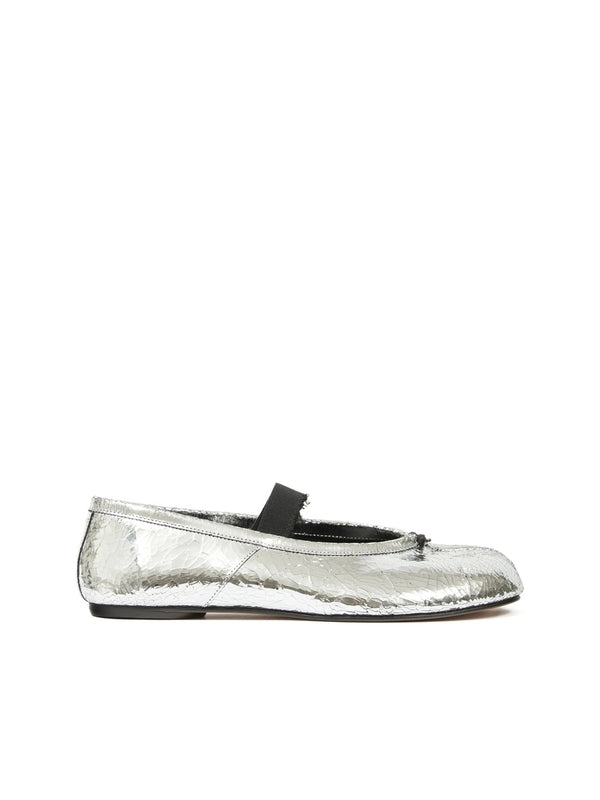 Maison Margiela Silver Flat Shoes