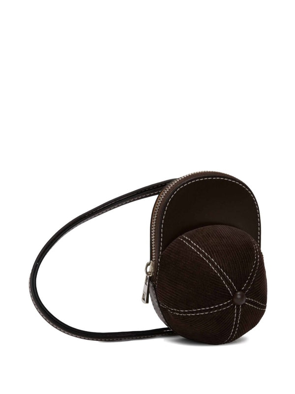 Cap Leather Mini Crossbody Bag