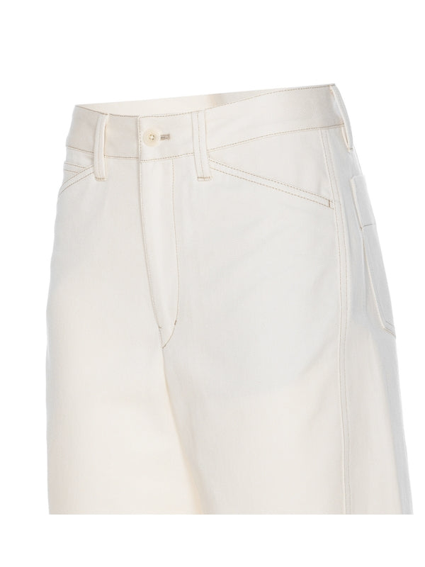 Twist Cotton Denim Pants