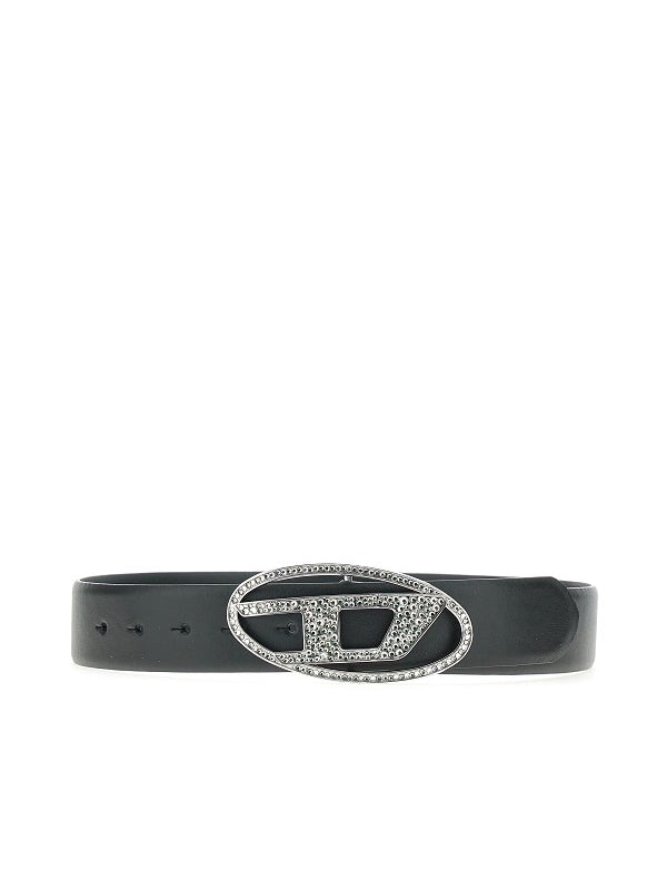 B 1dr Strass Leather Belt