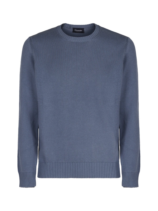 Crewneck Cotton Rib Knit